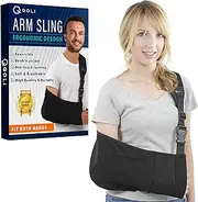 Arm Sling for Broken Fractured Bones Elbow Shoulder Injury, Rotator cuff Adjustable Medical Brace Surgery Left and Right Arm, Men and Women