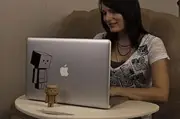 Danbo Looking up Decal for 13" Laptop