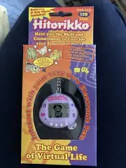 Vintage Hitorikko Virtual Pet Tamagotchi Giga Electronic Dog Purple Brand New