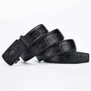 Crocodile Pattern Leather Belts -Automatic Buckle Belt Men Casual Strap Fashion