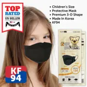 10 Pack KF94 BLACK Protective Face Mask Kids Children Youths Korean Package