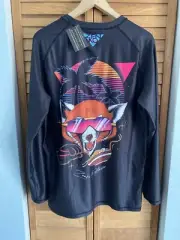 Red Panda Ramen Long Sleeve Jiu Jitsu BJJ No Gi Rash Guard Size 2XL BNWT