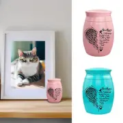 Small Cremation Urn Jar Holder Keepsake for Human Pet Ashes Memorial Funeral Box
