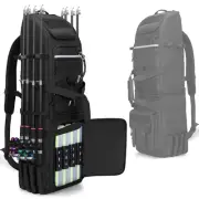Fishing Backpack Holds 8 Rods & Reels, Fishing Tackle Bag with Compartment fo...