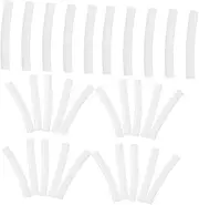 Anneome Earring Needle Sleeves 5000 Pack White Electroplated Leather Tube Ear Studs Supplies Earring Protection Covers Compact Design