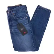 NWT Levis Womens 501 High Rise Skinny Premium Denim Jeans 26x28