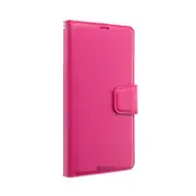 iPhone 15 Pro High-Quality Flip Wallet Case Cover with Magnetic Closure for Screen Protection, Tough Build, Shockproof Design, Multiple Card Holders - Hot Pink