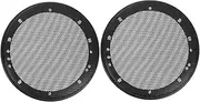 Amosfun 2Pcs Car Speaker Guard Mesh Covers Protective Speaker for DIY Decoration Simple Design