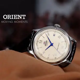 【ORIENT 東方錶】DATE Ⅱ 復古紳士日期機械錶-咖啡x銀框/40.5mm(FAC00009N)