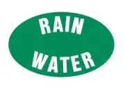 2x Rain Harvesting “RAIN WATER” MINI CISTERN TAP SIGNS 28mm 10Pcs Green SG0045