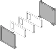 BLUM AMBIA-LINE Bottle Set to Suit Narrow (100mm) Drawer Frame