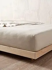 Linen House Nimes Natural Linen Queen Fitted Sheet