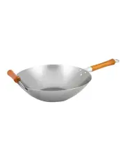 [Ken Hom] Carbon Steel Wok 36cm Stainless Steel