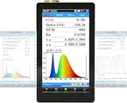 380-780nm Handheld Spectrometer for LED Light Tester Light Wavelength Meter Spectrum Analyzer Bundle Kit for Home, Plant Growth Lab