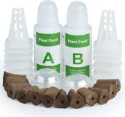 Indoor Hydroponics Garden Kit Seed Pods Kit with A&B Solid Nutrients,12 Pcs Grow