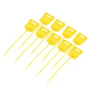 50pcs Marker Cable Zip Ties, 8 Inch Self-Locking Labels Zip Tie Wraps, Yellow