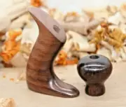 East Indian Rosewood Tote & Knob for Stanley No 1 Hand Plane with a Low Knob