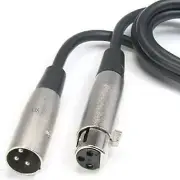 2 PACK 6FT feet XLR pin MALE to FEMALE MIC CORD MICROPHONE audio Extension CABLE