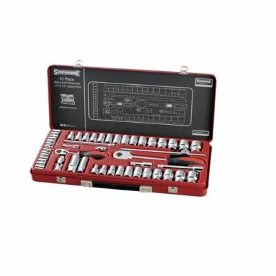 Sidchrome 1/4" & 1/2" Metric / AF Drive Socket Set - 51 Piece ** Special Order *