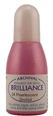 Tsukineko BRILLIANCE REFILL 20ML 034 pearlescent orchid Pink Reinker Ink