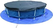 Pool Ground Pad | Round Under Pool Mat Puncture Proof Tarps - Heavy Duty Tarps Thickened Cloth Protector Padding for Swimming Bottom Boat Floor Furniture