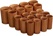 20 Cups Set Bamboo Cupping Set - Fire Cupping Therapy Kit with Carbonized Bamboo Jars, Vacuum Cupping Cups Cupping Tools