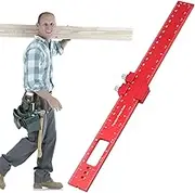 Metric Ruler,Precision Pocket Slide Stop Metal Ruler | Scribing and Square Ruler, Measuring Scribing Rulers for Engineers, Wood Working