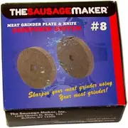 Meat Grinder Knife and Plate Sharpening System (Coarse Grind, 8 Meat Grinder Knife and Plate Sharpening System)