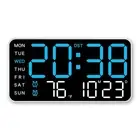 Easily Readable LED Digital Alarm Clock Featuring Adjustable Brightness Levels