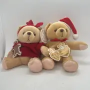 Cherished Teddies Cookie Teddy Bear Plush Christmas Sweater Enesco Vintage 1999