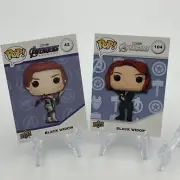 Upper Deck Funko Pop Card Marvel Lot Of 2 Black Widow #42 #104 Common/Base Sets
