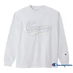 CHAMPION CASUAL刺繡貼布LOGO長袖TEE(淺灰色)