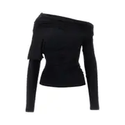 [THE ANDAMANE] THE ANDAMANE 'Zoe' jersey top Woman 40 40 Black