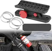 DSISIMO Adjustable Quick Release Roll bar Fire Extinguisher Mount Holder Bracket Bottle Holder Compatible with for Jeep Wrangler TJ JK JL Gladiator JT Ford Bronco UTV Polaris RZR Can-Am with 4 Clamps