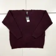Dockers Sweater Mens Medium Red Pullover Preppy Classiccore