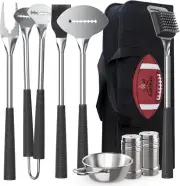 9 Piece Griddle Accessories BBQ Grill Set, Stainless Steel