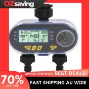 Automatic Digital Water Timer 2 Valves Garden Irrigation Black 15x9x14cm 8039