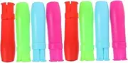 GETAJGHSD 8Pcs Adjustable Chalk Clip Holder Protective Plastic Chalk Extender for Blackboard Reduces Dust for School Office and Home Use Compatible with All Types Random Color