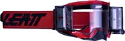 Leatt Velocity 5.5 Roll-Off Motocross Goggles, red for Men One Size