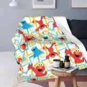 Elmo And Cookie Monster Sesame Street Throw Blanket 40x30inch
