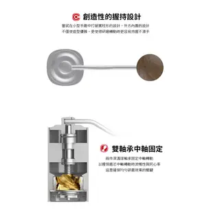 TIMEMORE 栗子G1精品專業手搖磨豆機(鍍鈦磨芯)-黑色 手沖咖啡單品咖啡豆研磨利器