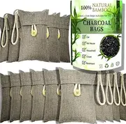 Health+ Bamboo Charcoal Air Purifying Bags 15 Pack(15×100g) Activated Charcoal Air Filter Natural Non-Toxic Eco Friendly, Moisture Absorber for Home, Car,Closet,Shoes