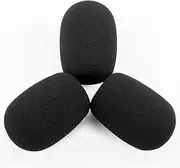 LEFXMOPHY BPHS1 Windscreen for Audio-Technica BPHS1 BPHS1-XF4 BPHS2 Microphone Pop filter Replacment Mic Foam Cover 3-Pack Wind Screen Case