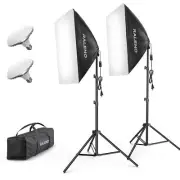 RALENO Softbox Lighting Kit, 20X28-Inch Softbox Photography Lighting with LED...