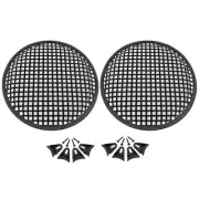 2 Absolute 15" Subwoofer Speaker Metal Mesh Cover Waffle Grille Protect Guard DJ