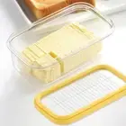 Butter Dish Butter Box Butter Keeper Container Slicer White