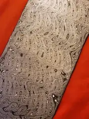 ALABAMA DAMASCUS STEEL BILLET BLANK,BLADE, KNIFE MAKING SUPPLIES - .115" Thick