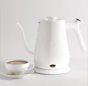 Electric Coffee & Tea Kettle Gooseneck Teapot White 800ml Pour Over