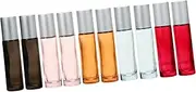 HONMEET 10Pcs Refillable Oil Roller Bottles Containers with Caps for Essential Oils Perfumes and DIY Liquid Storage Leak Design for Daily Use