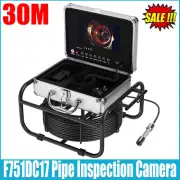 Pipe Inspection Camera with DVR Video Endoscope Camera 7" Screen 30M 17mm Lens